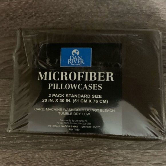 Dan River  Brown Microfiber Pillow Cases - Picture 2 of 4